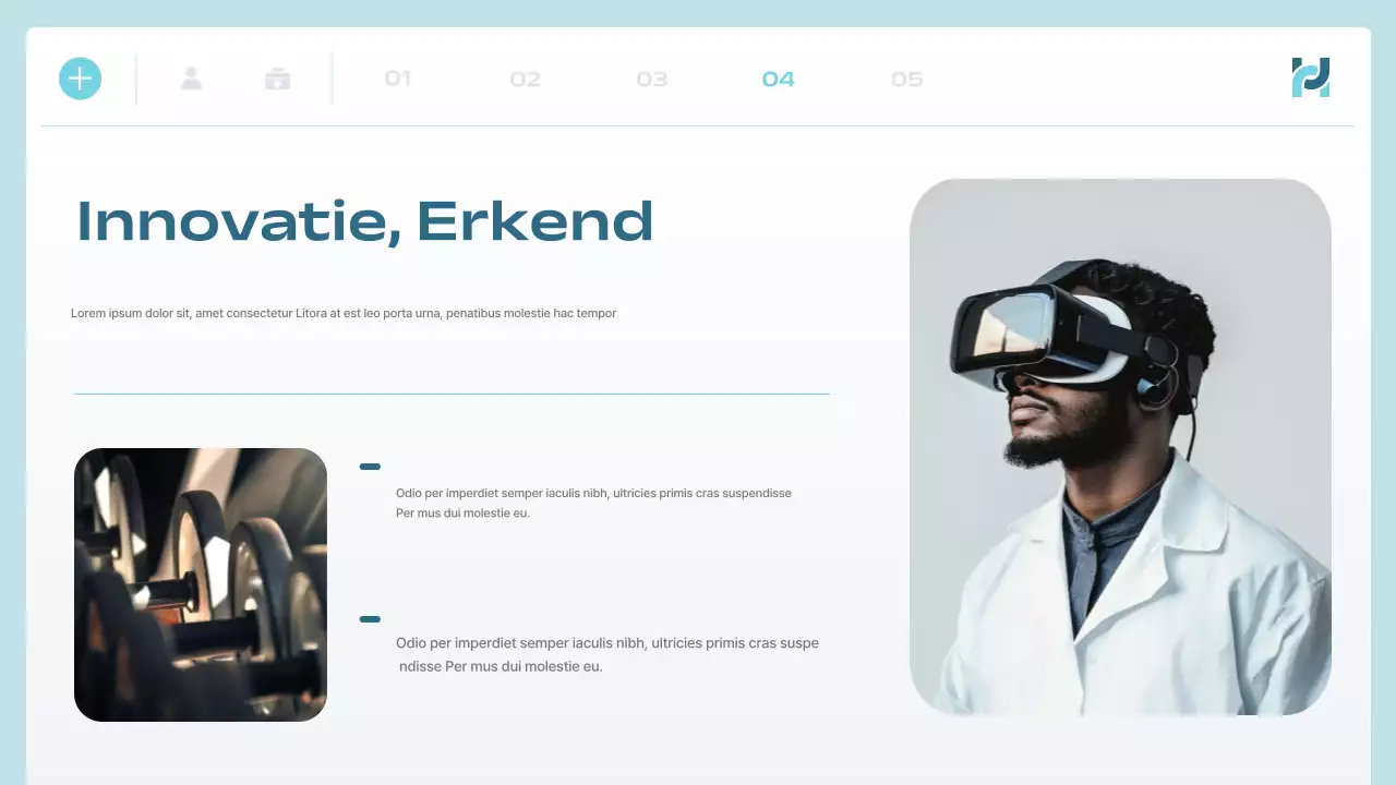 blue modern health tech aankondiging