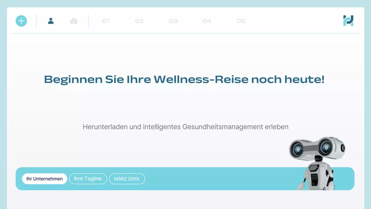 blue modern health tech ankündigung