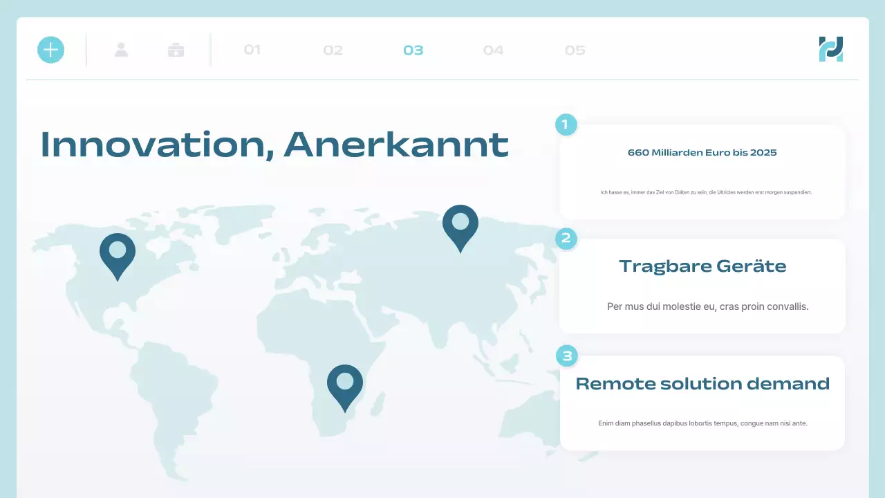 blue modern health tech ankündigung