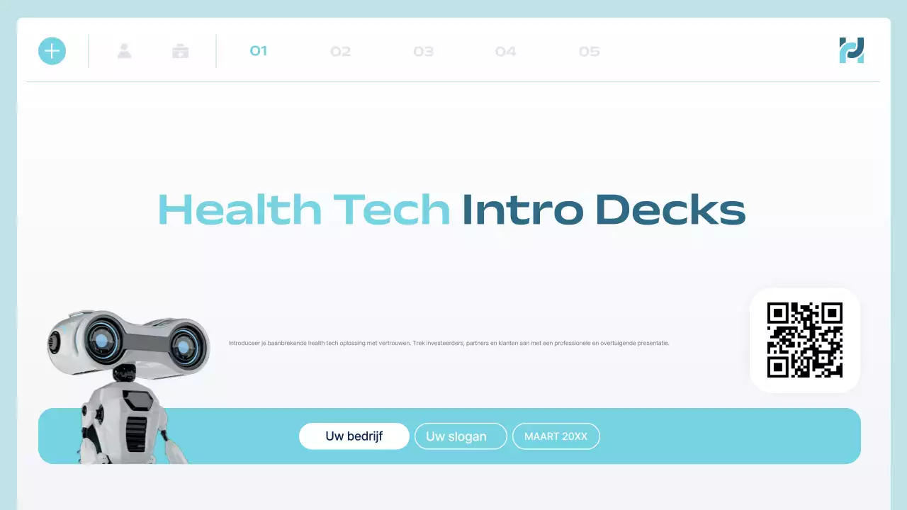 blue modern health tech aankondiging