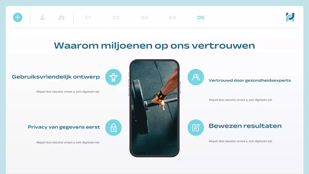 blue modern health tech aankondiging