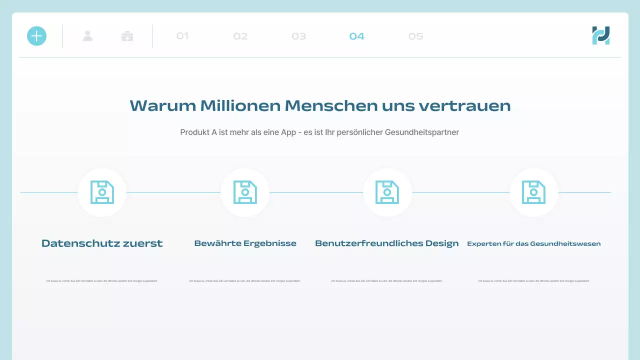 blue modern health tech ankündigung