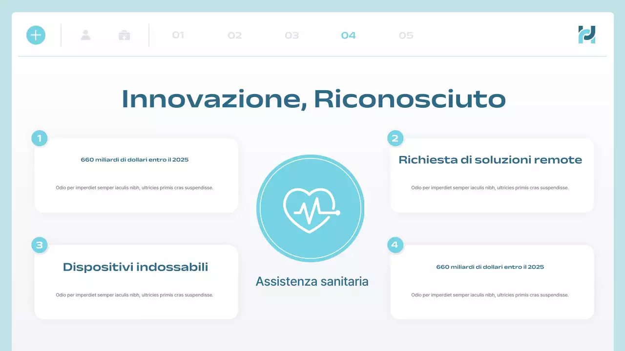 annuncio di blue modern health tech