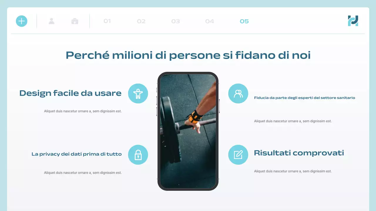 annuncio di blue modern health tech