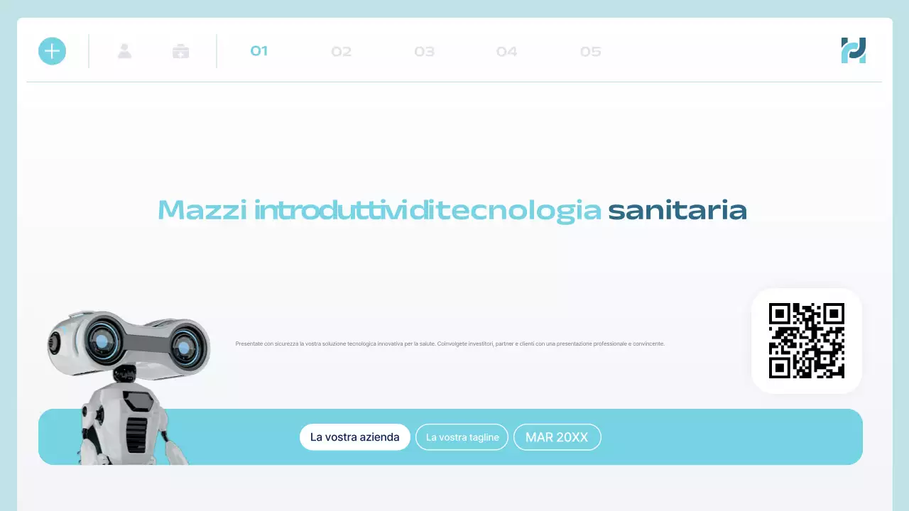 annuncio di blue modern health tech