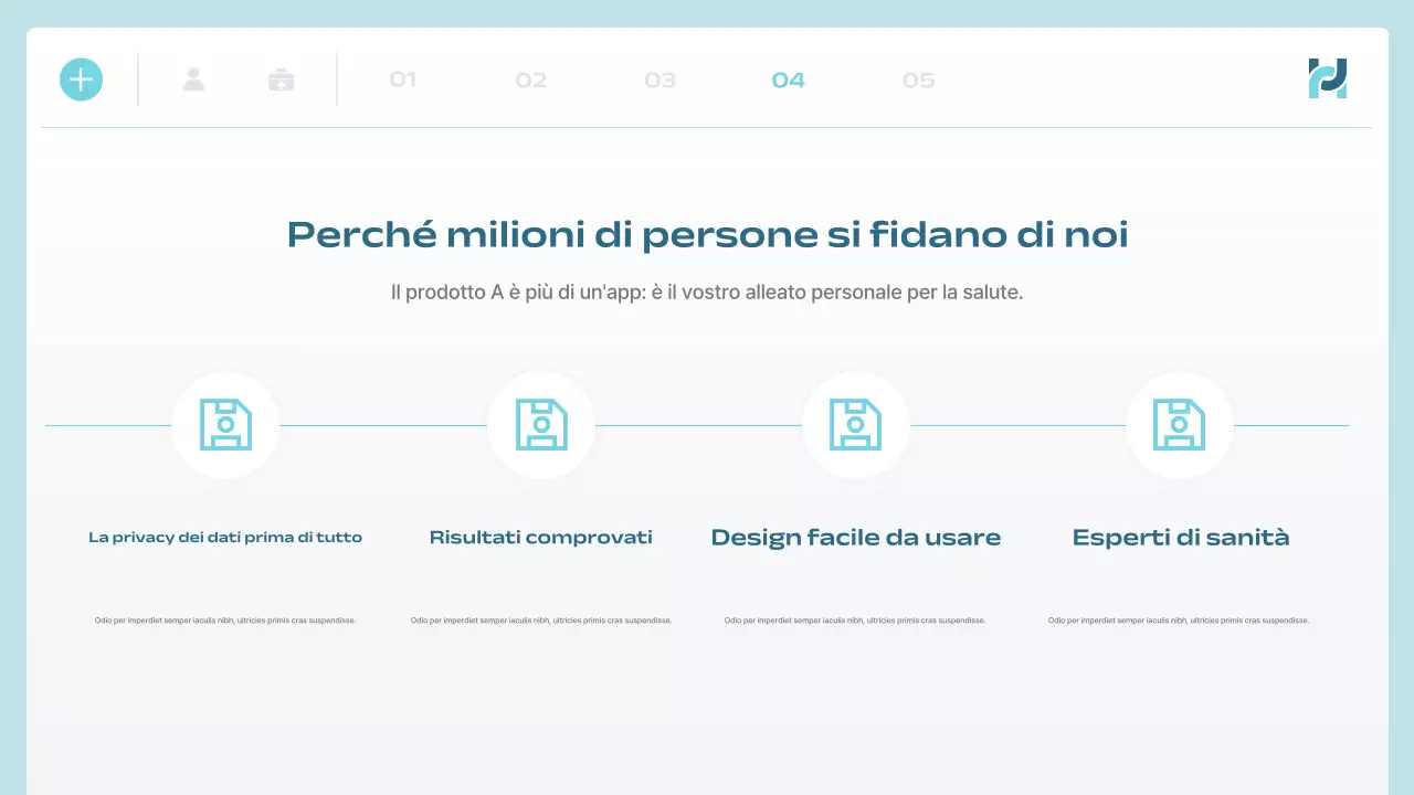 annuncio di blue modern health tech