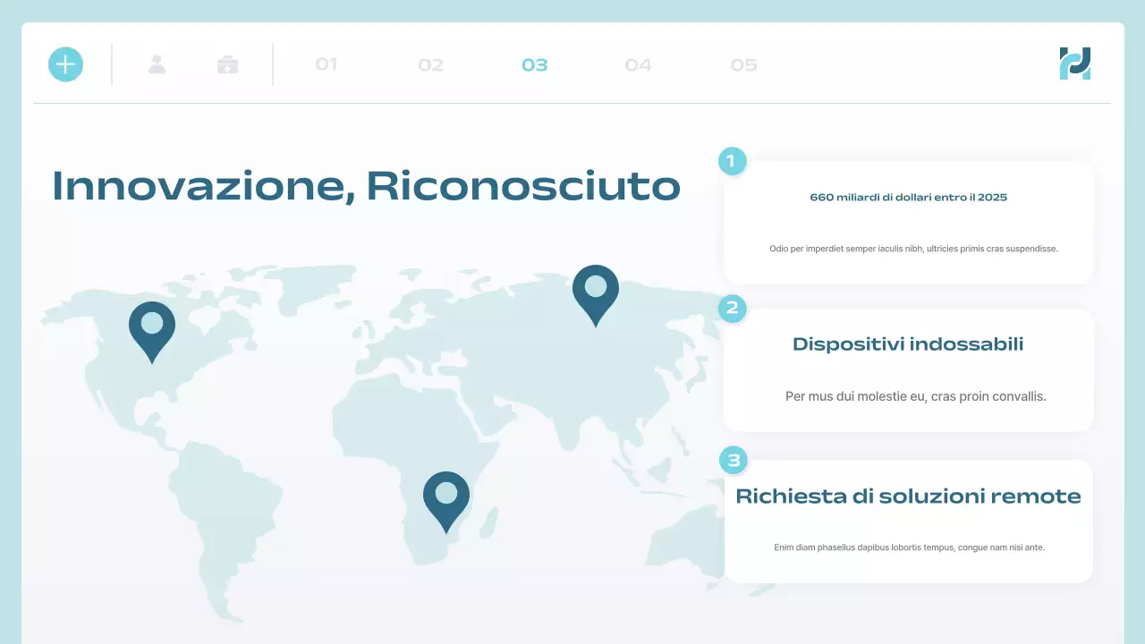 annuncio di blue modern health tech