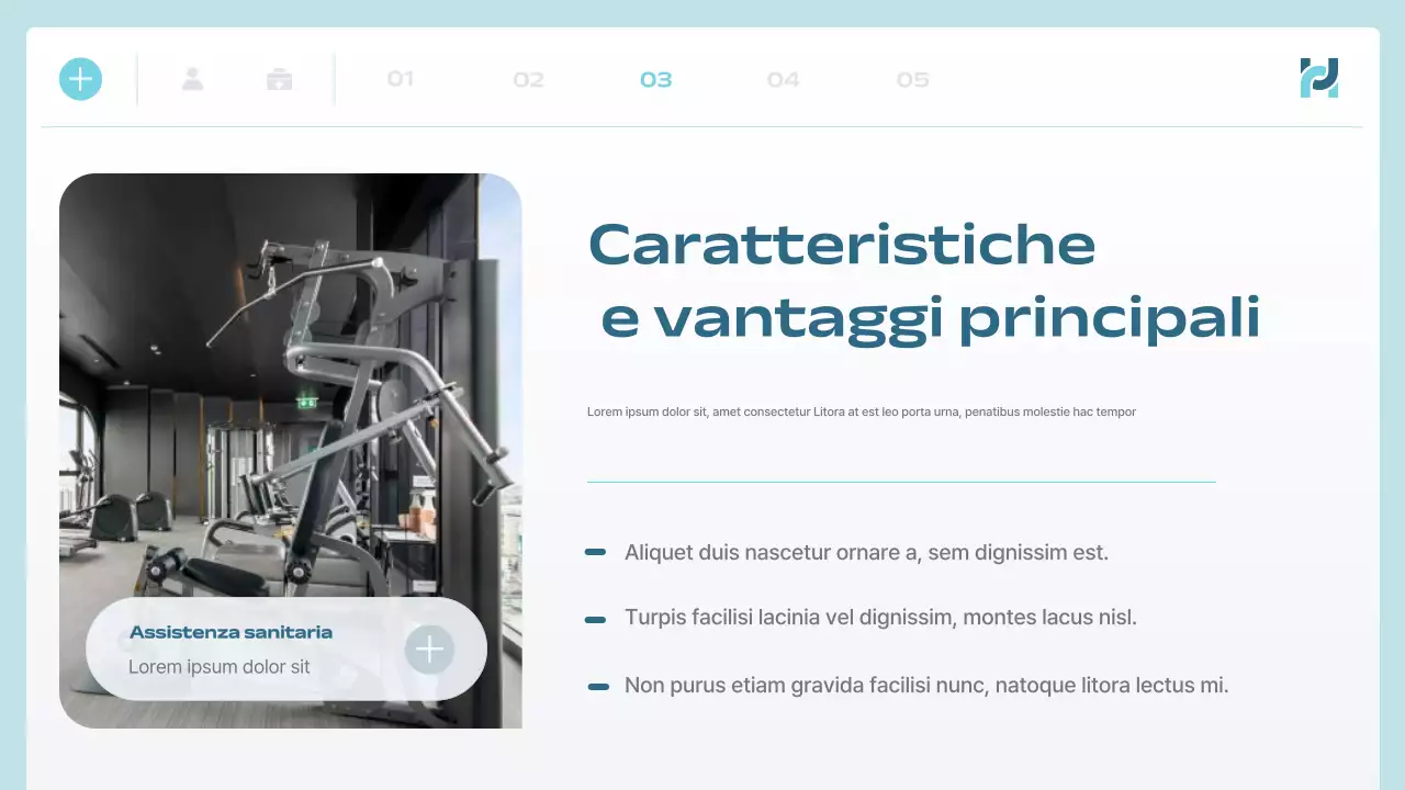 annuncio di blue modern health tech