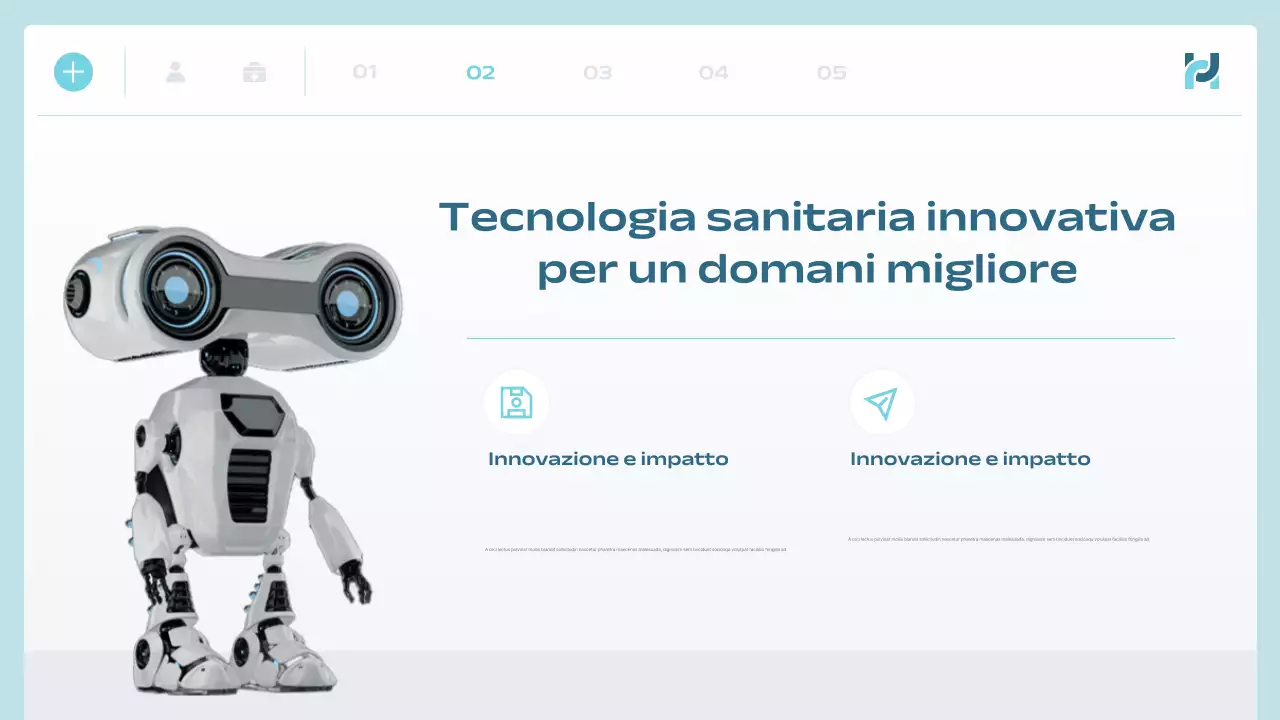 annuncio di blue modern health tech