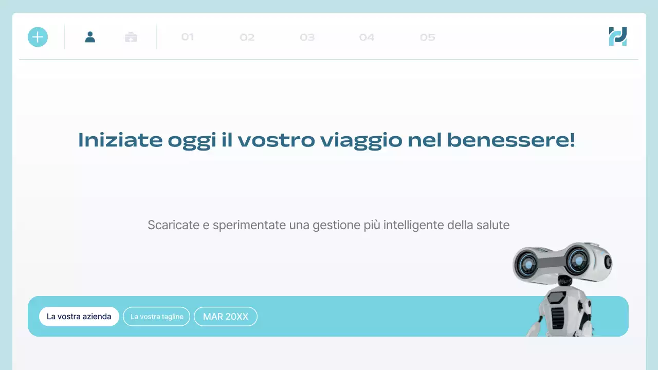 annuncio di blue modern health tech