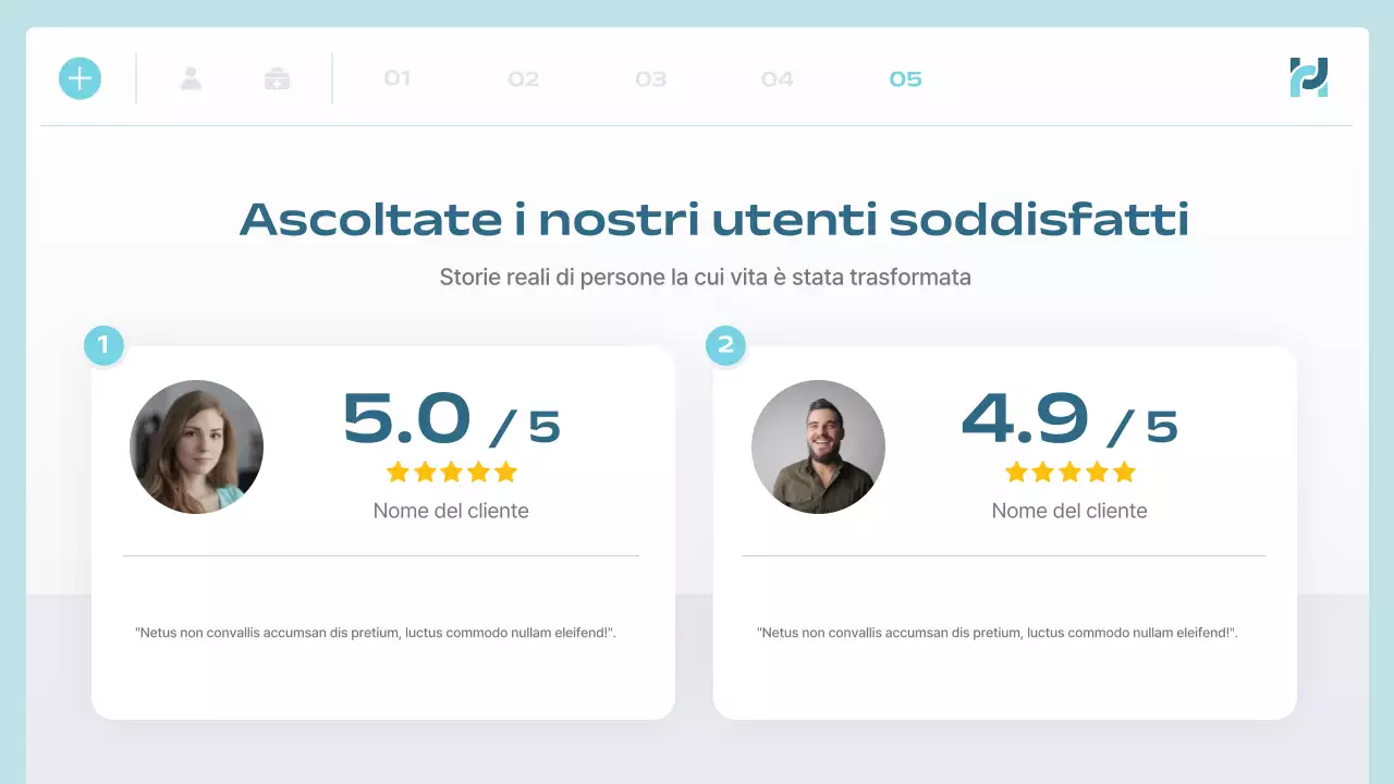 annuncio di blue modern health tech