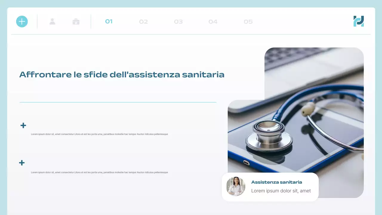 annuncio di blue modern health tech