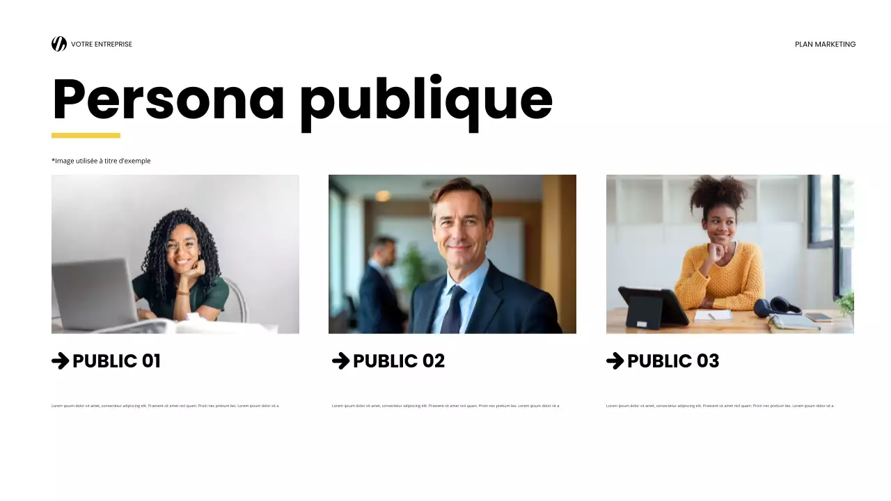 yellow modern marketing report