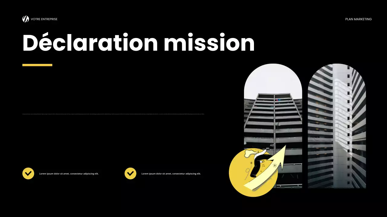 yellow modern marketing report