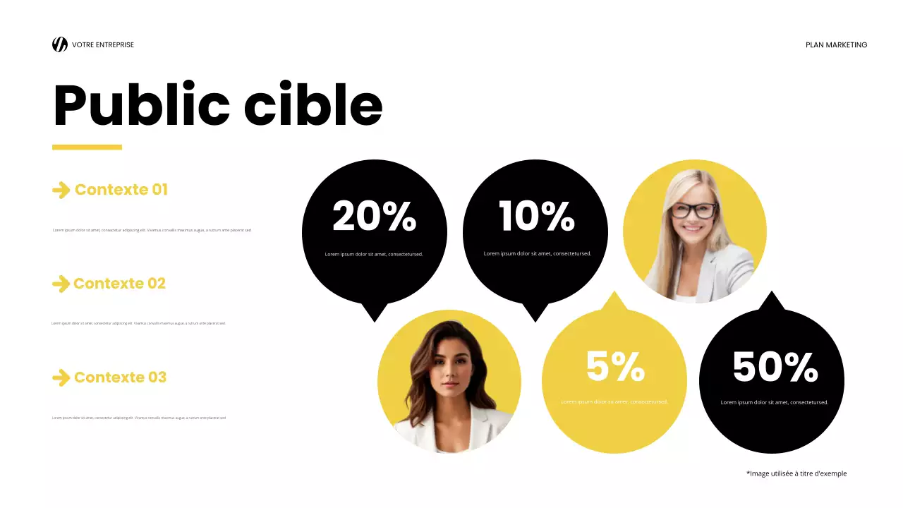 yellow modern marketing report