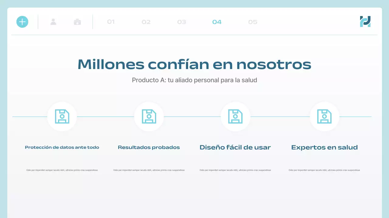 anuncio de blue modern health tech