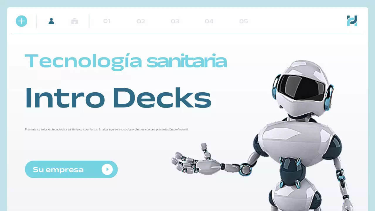 anuncio de blue modern health tech