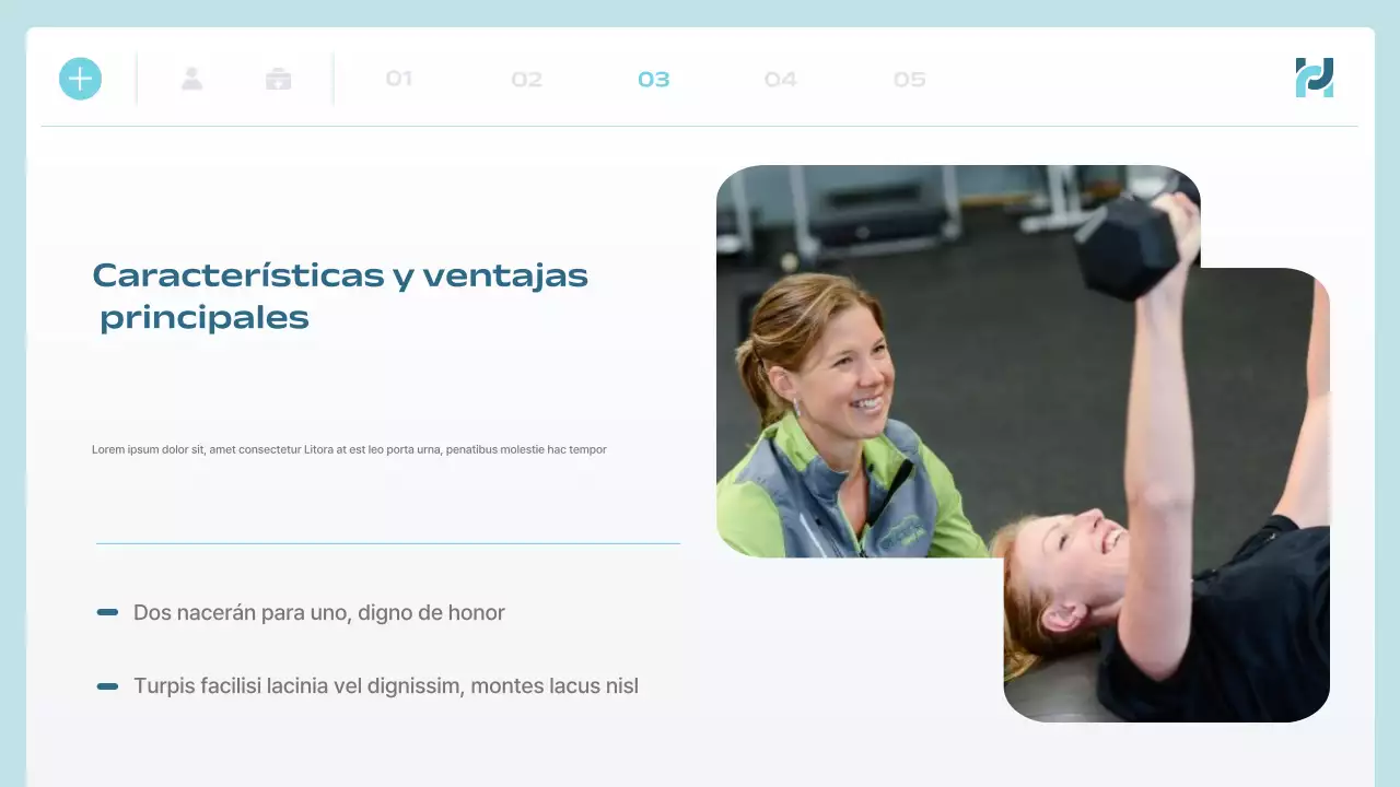 anuncio de blue modern health tech
