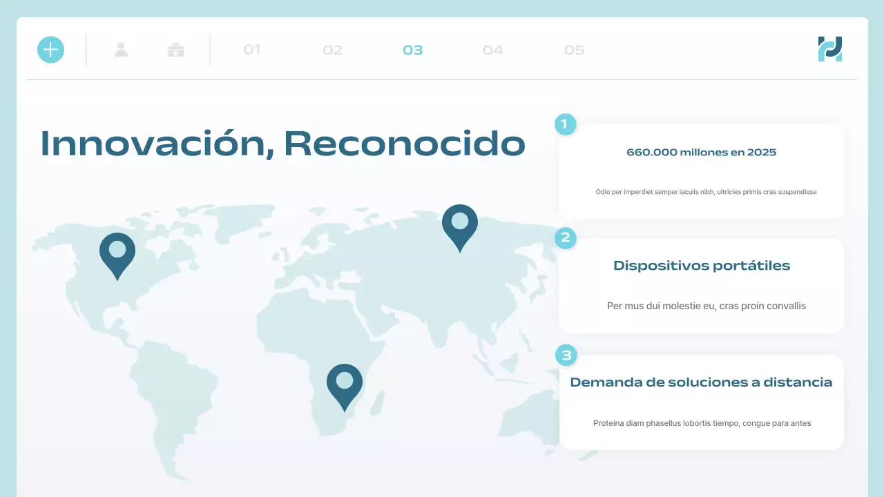 anuncio de blue modern health tech