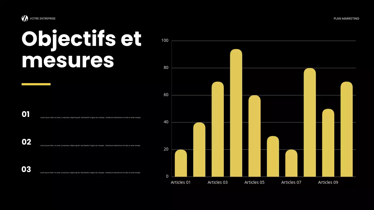 yellow modern marketing report