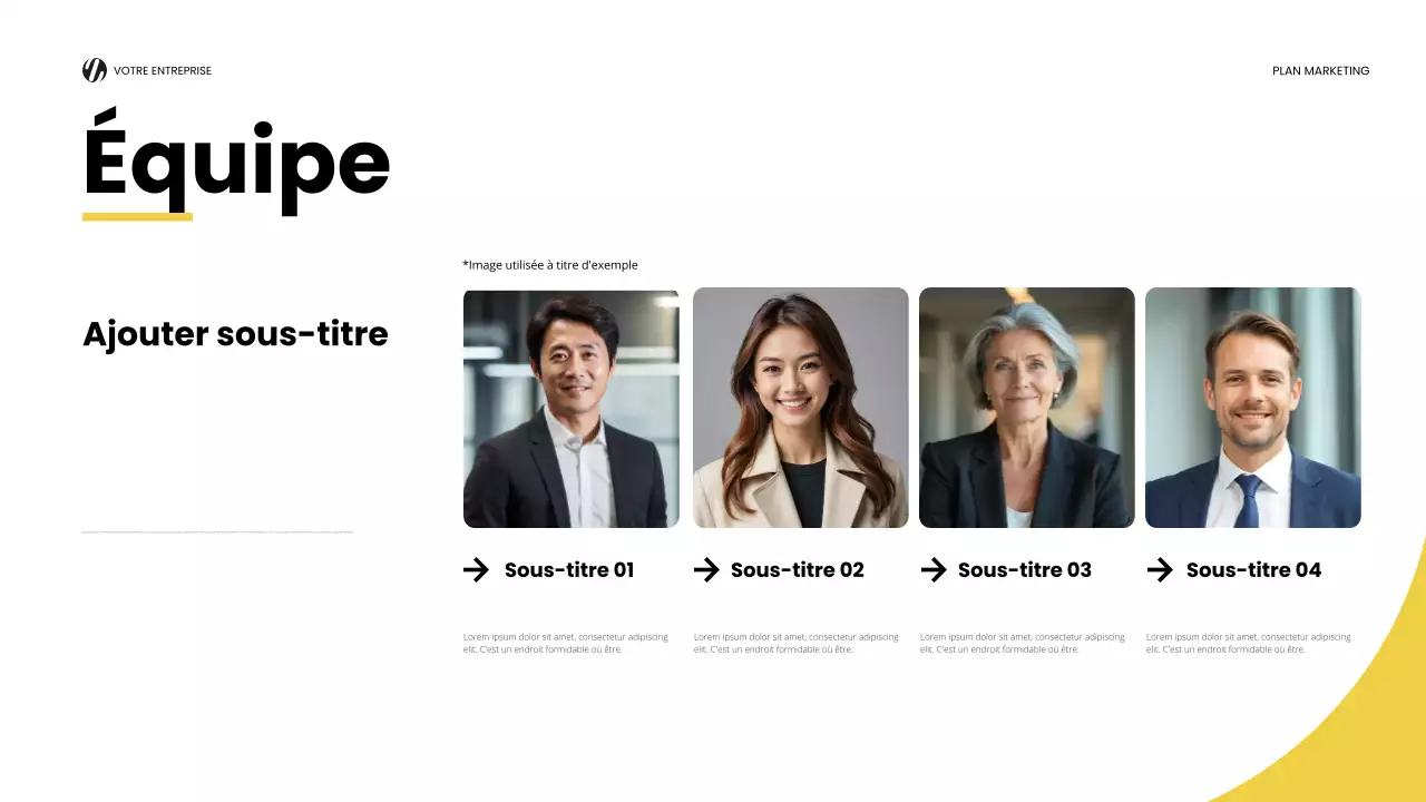 yellow modern marketing report