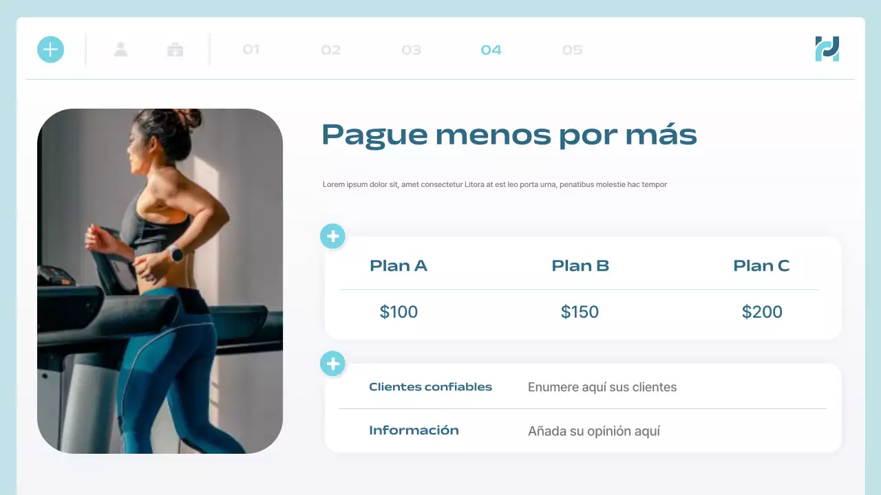 anuncio de blue modern health tech