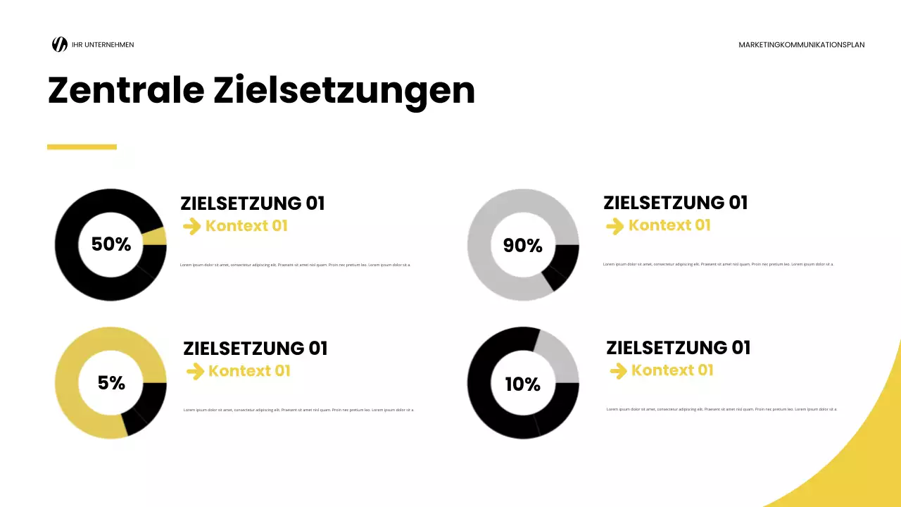 yellow modern marketing report