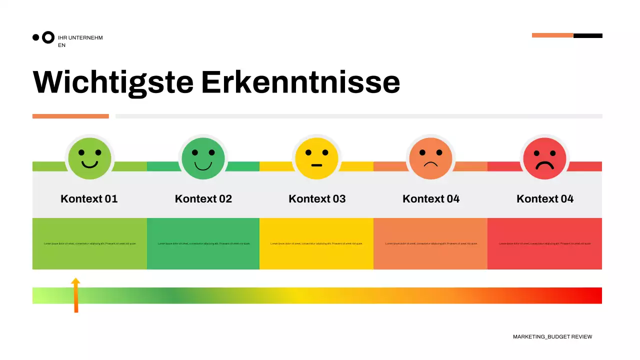 Präsentation grüner moderner Finanzen