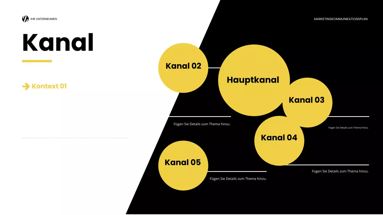yellow modern marketing report