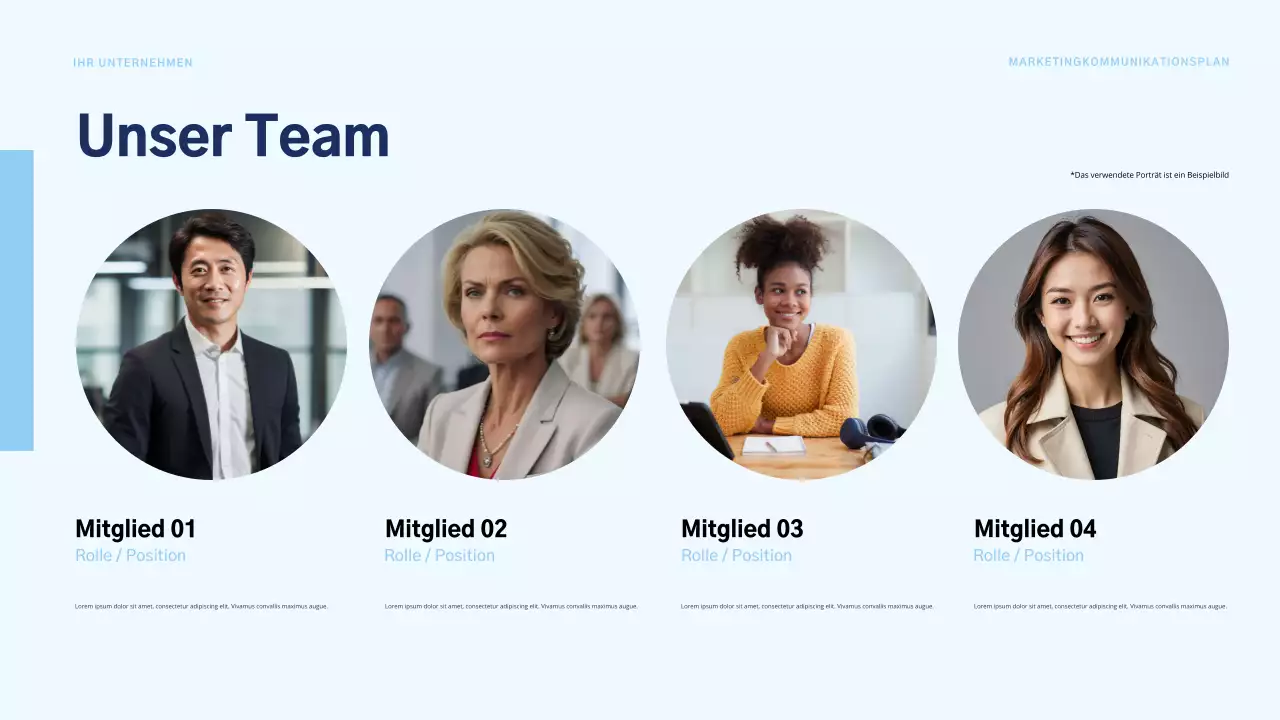 blue modern marketing plan