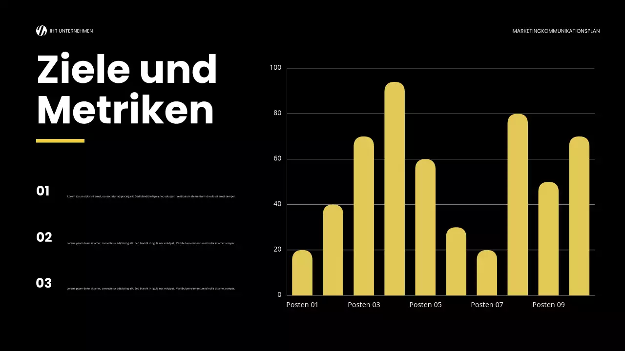 yellow modern marketing report