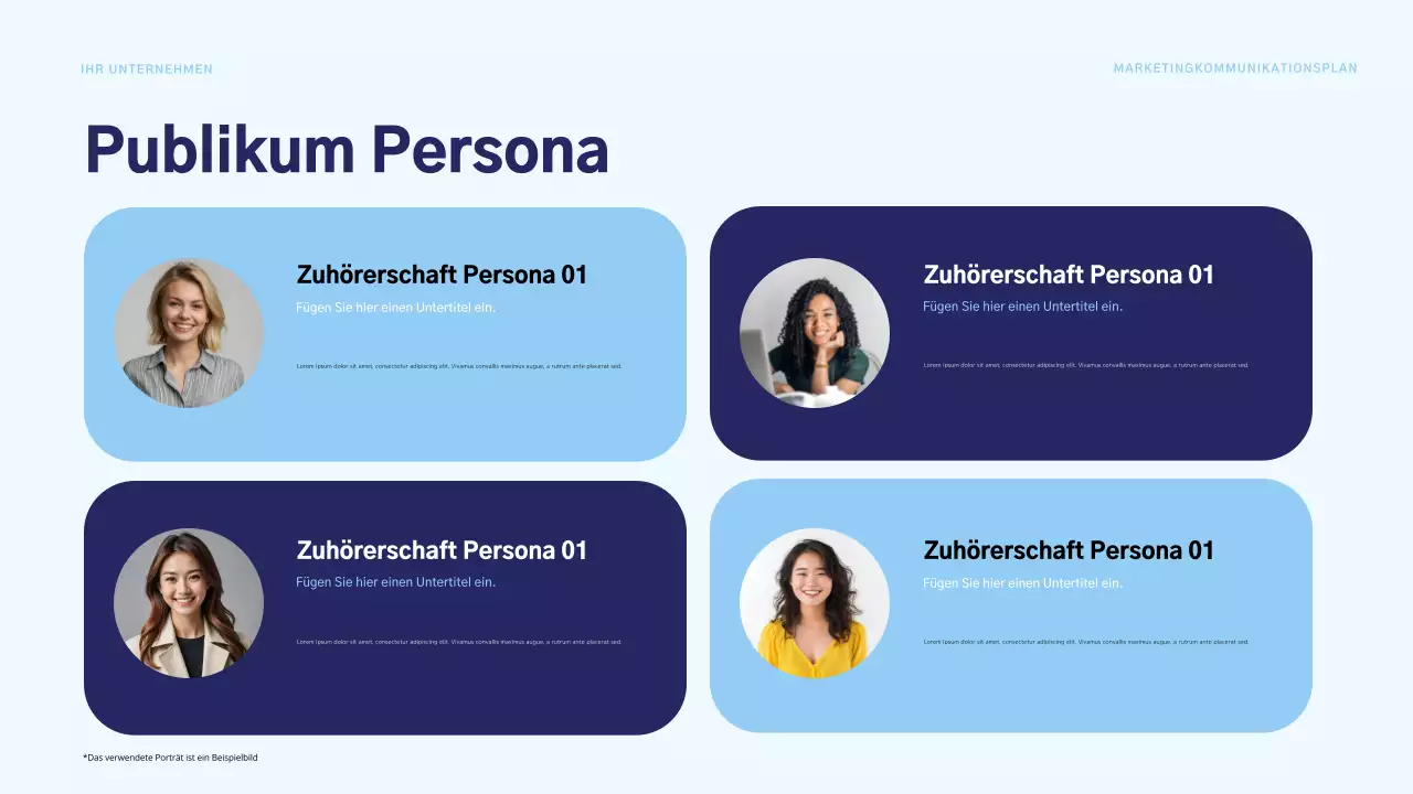 blue modern marketing plan