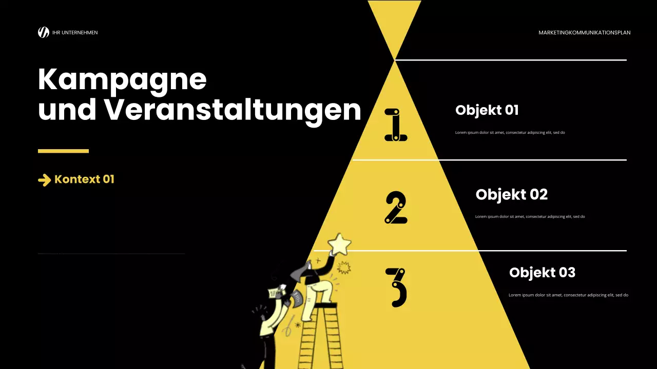 yellow modern marketing report