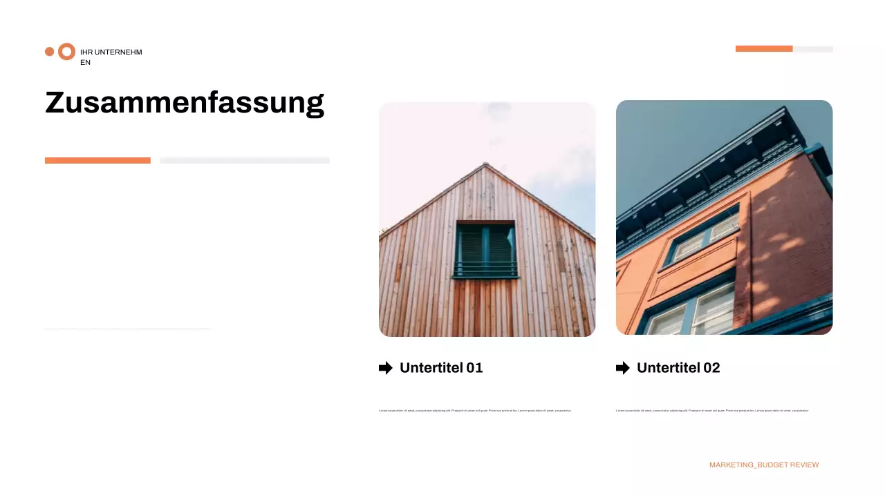 Präsentation grüner moderner Finanzen