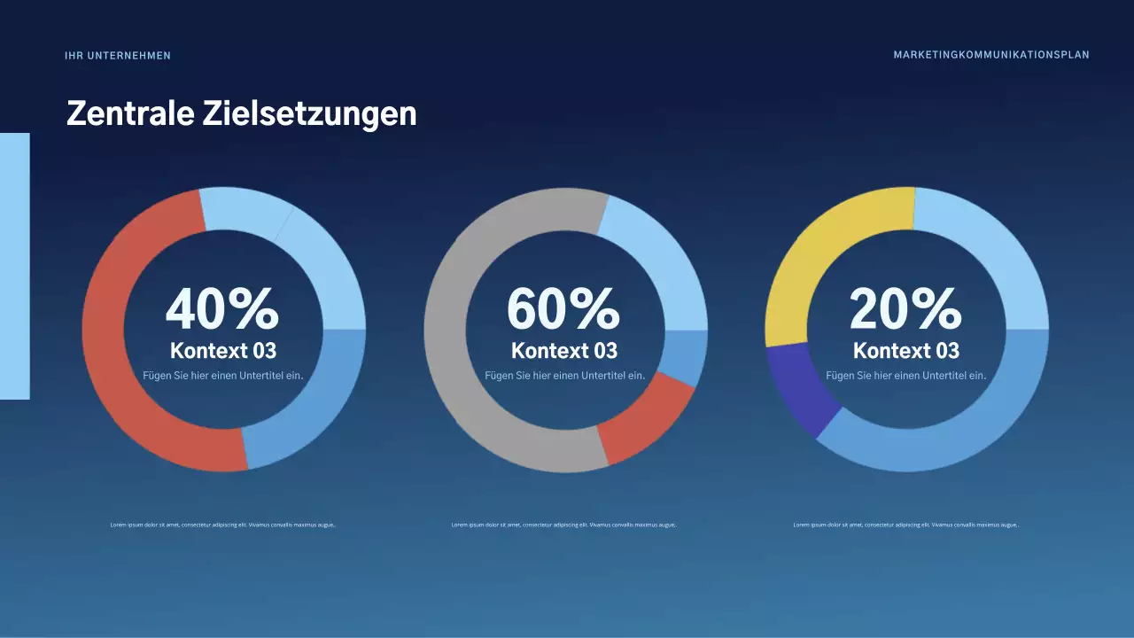 blue modern marketing plan