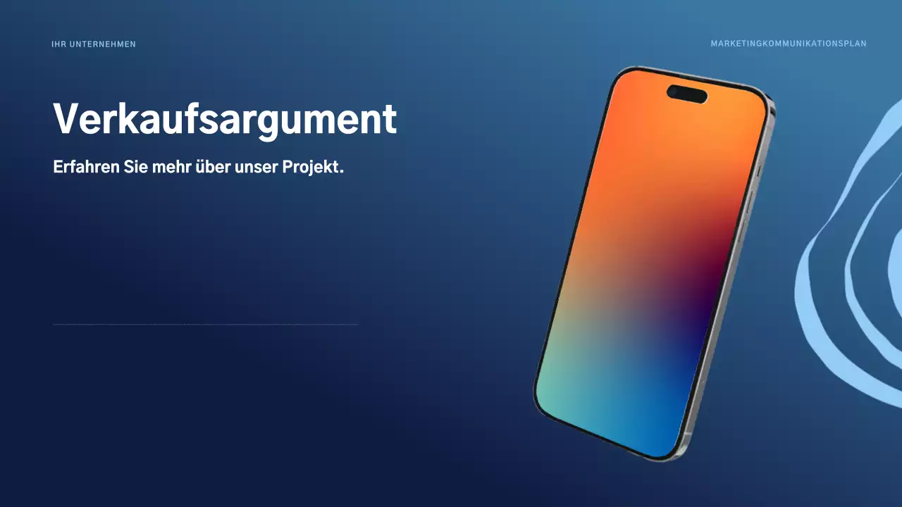 blue modern marketing plan