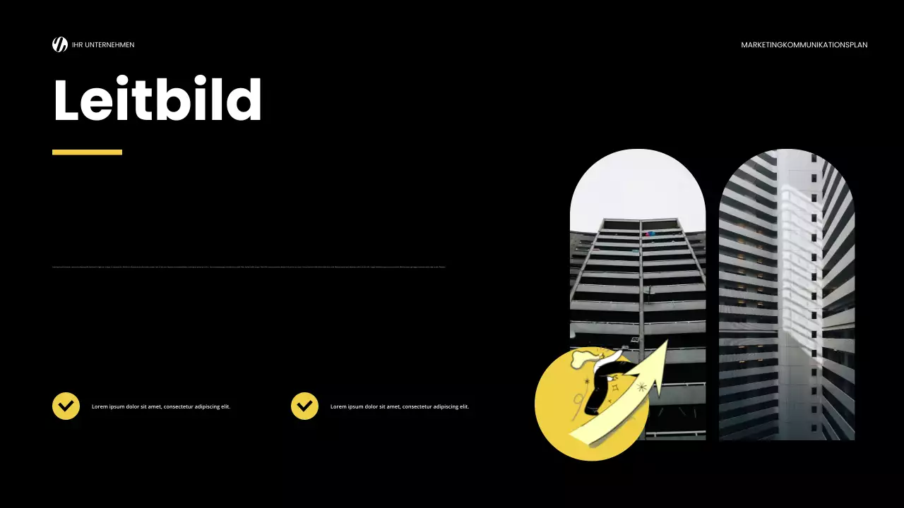 yellow modern marketing report