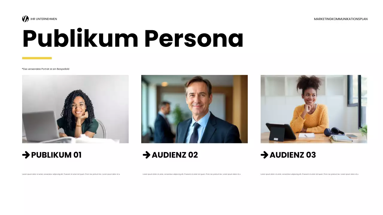 yellow modern marketing report