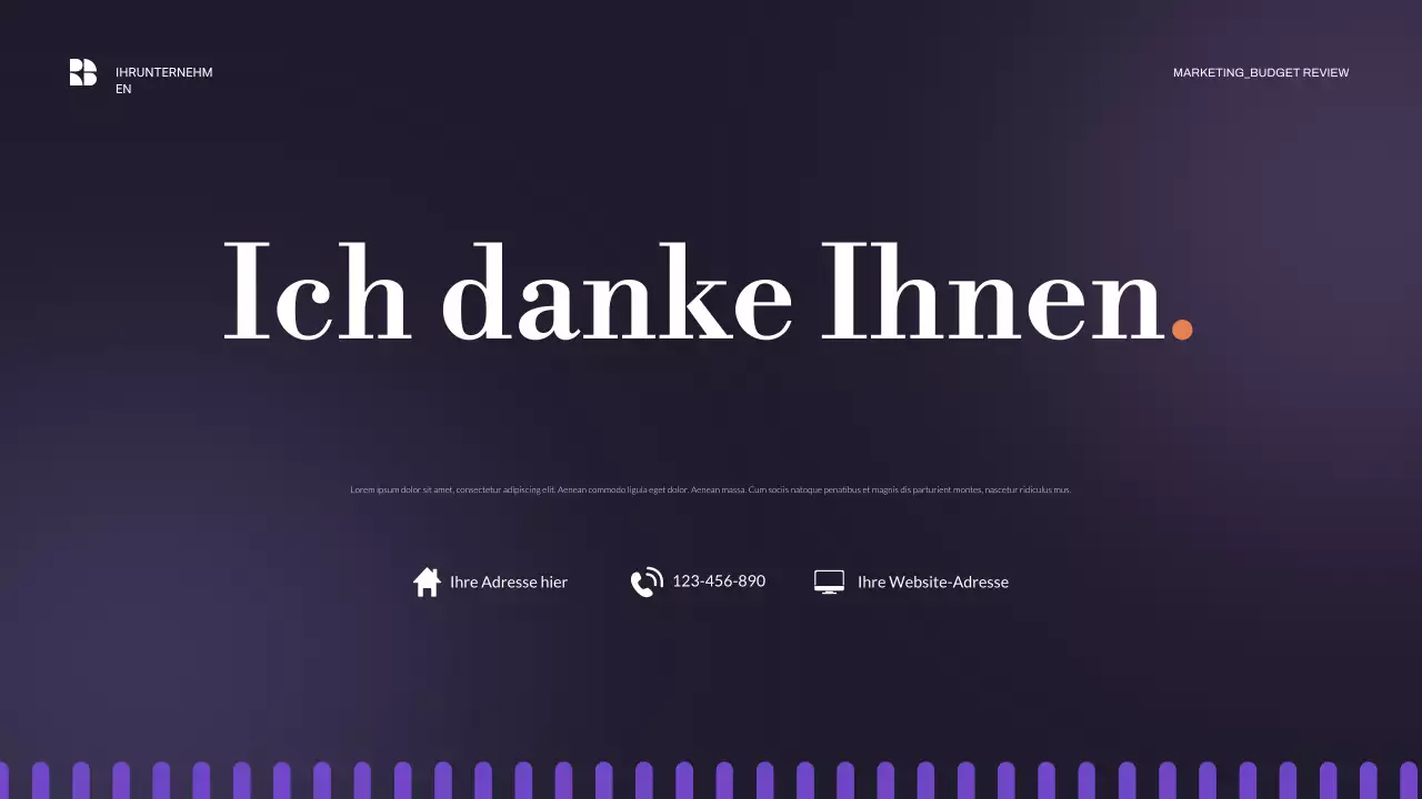 lila moderne Business-Präsentation