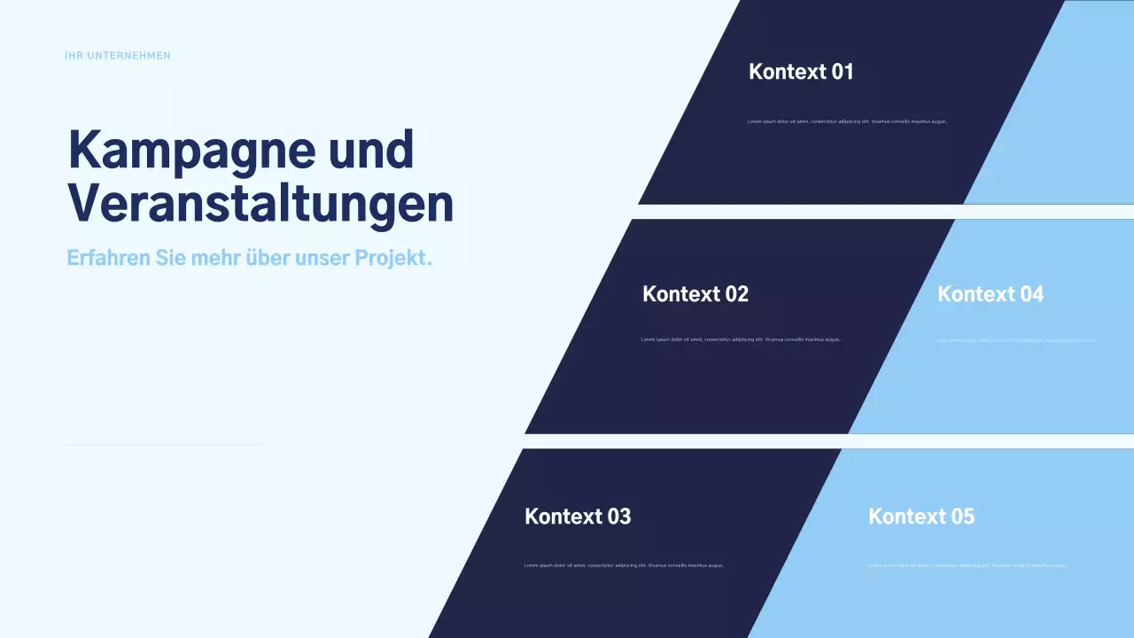 blue modern marketing plan