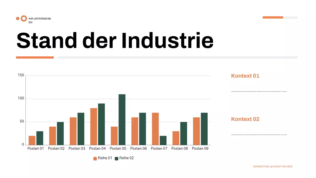 Präsentation grüner moderner Finanzen