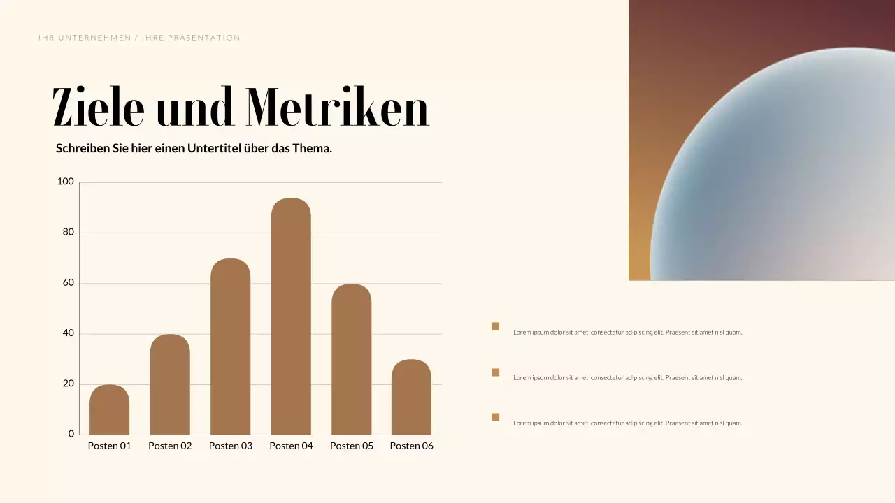Schwarzer moderner Marketingplan Präsentation