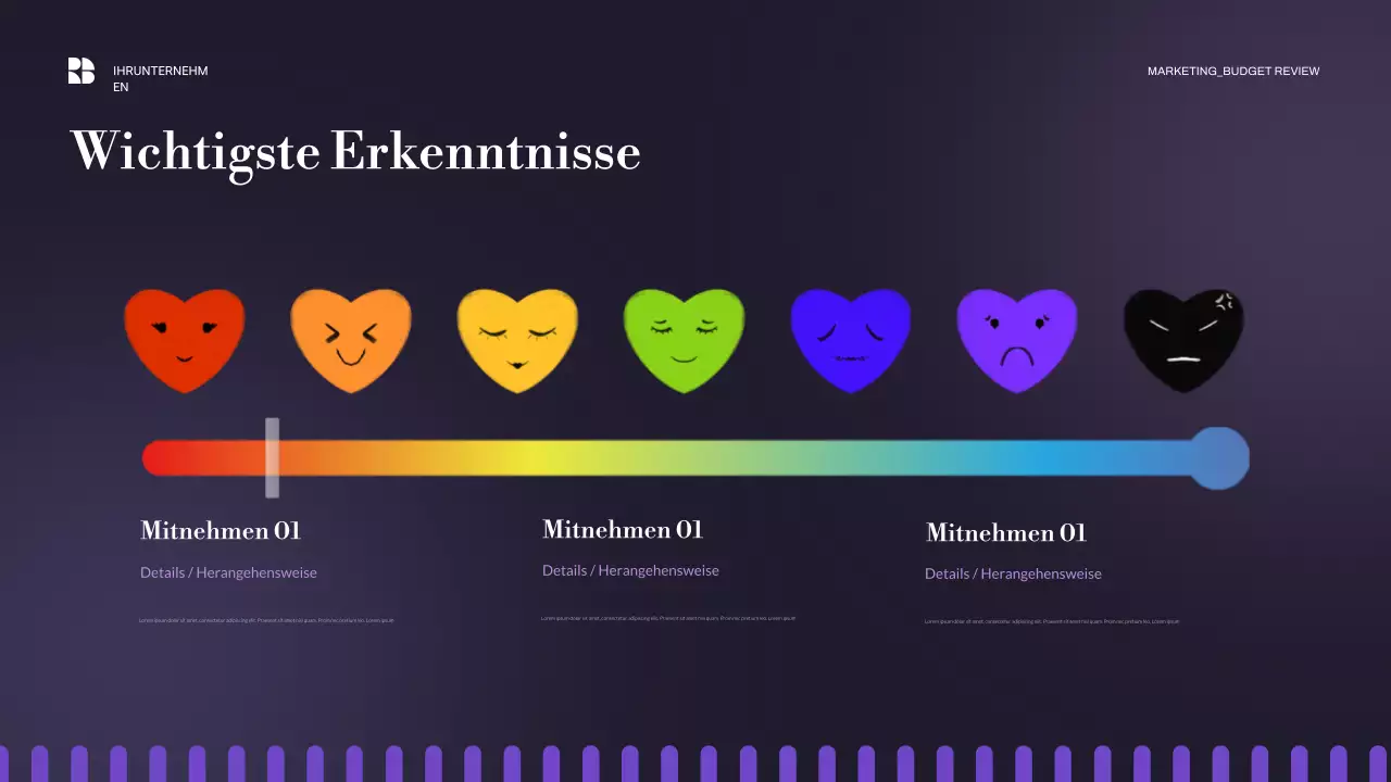 lila moderne Business-Präsentation