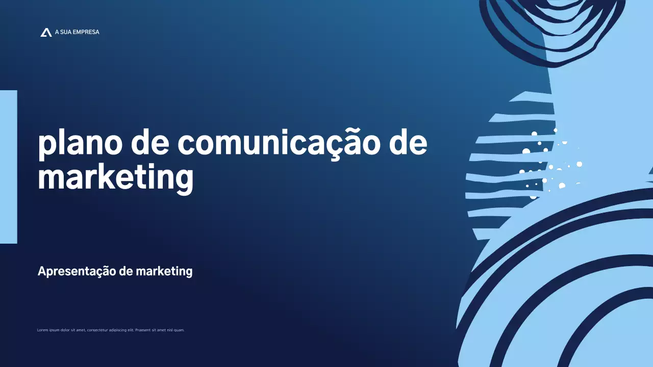plano de marketing blue modern