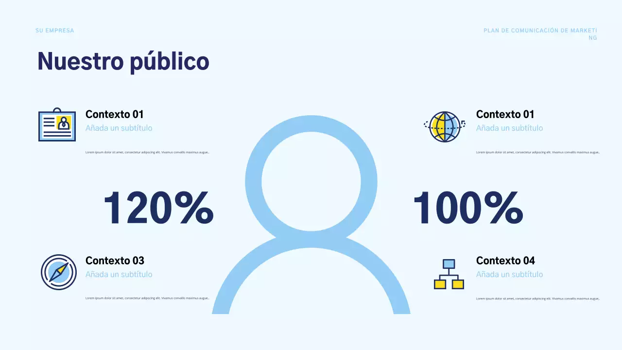 plan de marketing blue modern