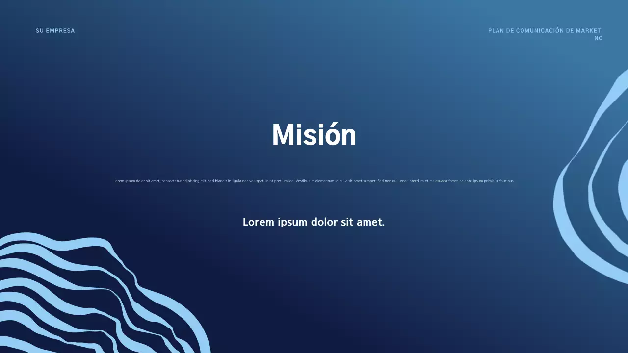 plan de marketing blue modern