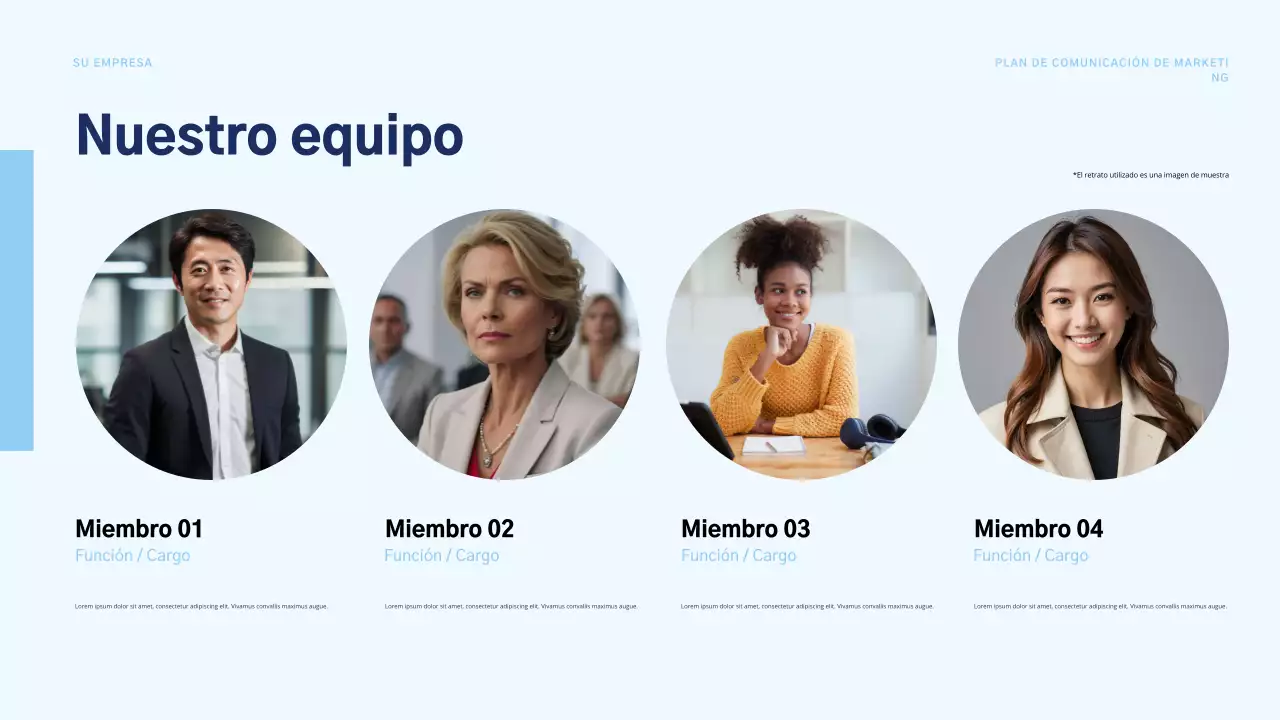 plan de marketing blue modern