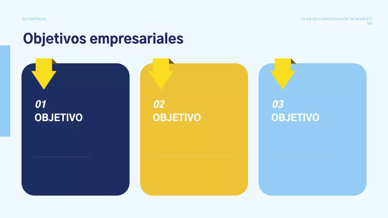 plan de marketing blue modern