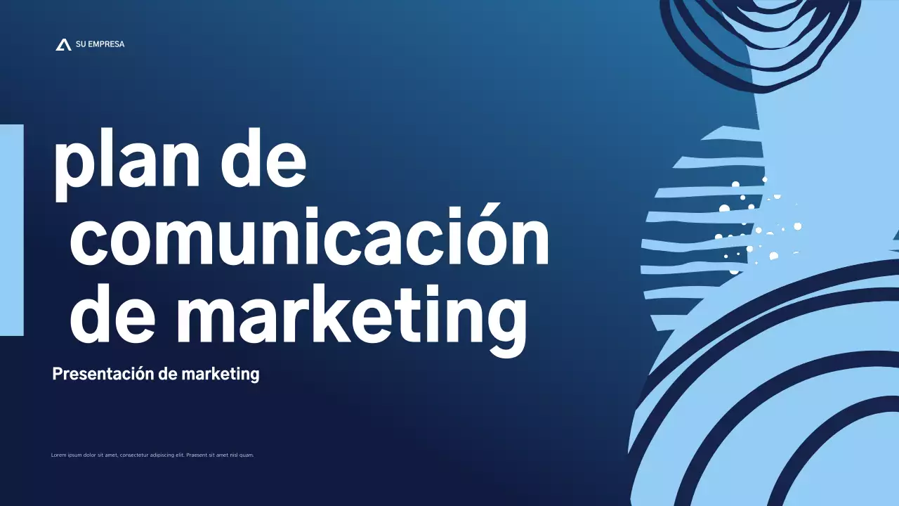 plan de marketing blue modern