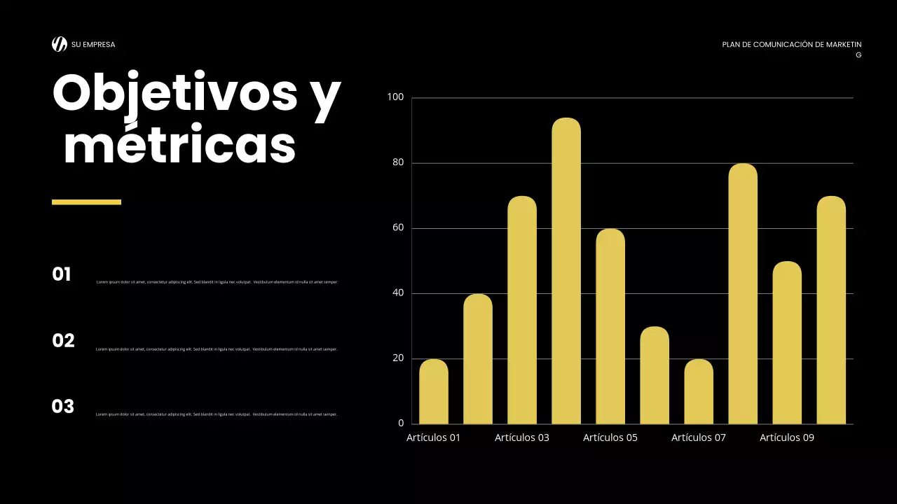 yellow modern marketing report